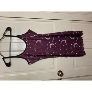 Purple white and black moons and stars XL nightgown